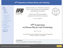 Tablet Screenshot of plasmaconference.cz